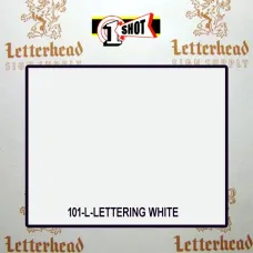 1 Shot Lettering Enamel Paint Lettering White 101-1/4 Pint