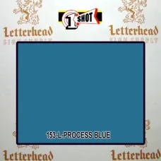 1 Shot Lettering Enamel Paint Process Blue 153L - 1/2 Pint