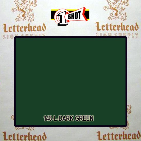 1 Shot Lettering Enamel Paint Dark Green 148L - 1/2 Pint