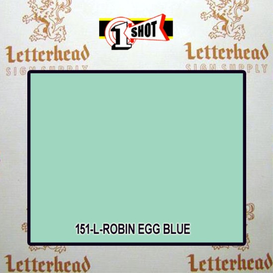 1 Shot Lettering Enamel Paint Robin Egg Blue 151L - Quart
