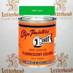 1 Shot Lettering Enamel Paint Green 209F - Quart 1 Shot Lettering Enamel Paint Green 209F - Quart