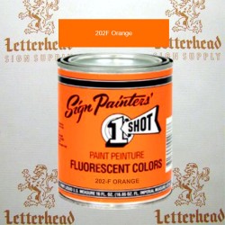 1 Shot Lettering Enamel Paint Orange 202F - Quart 1 Shot Lettering Enamel Paint Orange 202F - Quart