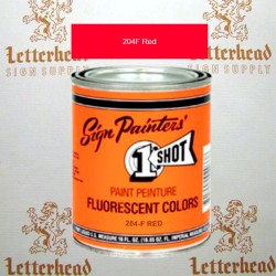 1 Shot Lettering Enamel Paint Red 204F - Quart 1 Shot Lettering Enamel Paint Red 204F - Quart