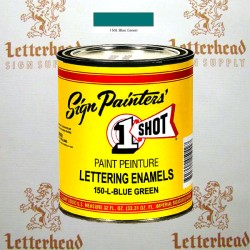 1 Shot Lettering Enamel Paint Blue Green 150L - Quart 1 Shot Lettering Enamel Paint Blue Green 150L - Quart