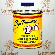 1 Shot Lettering Enamel Paint Brilliant Blue 156L - Quart