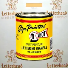 1 Shot Lettering Enamel Paint Chamois 118L - 1/4 Pint