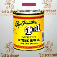 1 Shot Lettering Enamel Paint Dark Magenta 164L - 1/4 Pint