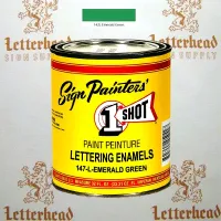 1 Shot Lettering Enamel Paint Emerald Green 142L - Quart