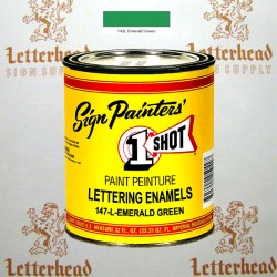 1 Shot Lettering Enamel Paint Emerald Green 142L - Quart 1 Shot Lettering Enamel Paint Emerald Green 142L - Quart
