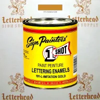 1 Shot Lettering Enamel Paint Imitation Gold 191L - Quart