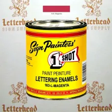 1 Shot Lettering Enamel Paint Magenta 163L - Quart