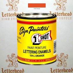 1 Shot Lettering Enamel Paint Orange 124L - 1/4 Pint 1 Shot Lettering Enamel Paint Orange 124L - 1/4 Pint