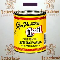 1 Shot Lettering Enamel Paint Proper Purple 161L - 1/4 Pint