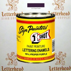 1 Shot Lettering Enamel Paint Proper Purple 161L - Quart 1 Shot Lettering Enamel Paint Proper Purple 161L - Quart