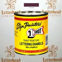 1 Shot Lettering Enamel Paint Purple 162L - 1/4 Pint