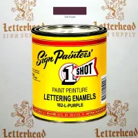 1 Shot Lettering Enamel Paint Purple 162L - Quart