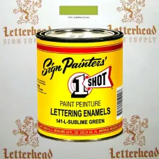 1 Shot Lettering Enamel Paint Sublime Green 141L - Quart