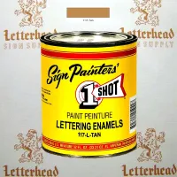 1 Shot Lettering Enamel Paint Tan 117L - Quart