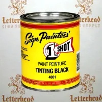 1 Shot Lettering Tinting Black 4001 - Quart 