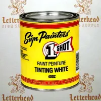 1 Shot Lettering Tinting White 4002 - Quart