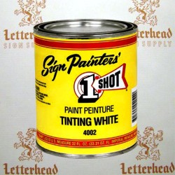 1 Shot Lettering Tinting White 4002 - Quart 1 Shot Lettering Tinting White 4002 - Quart