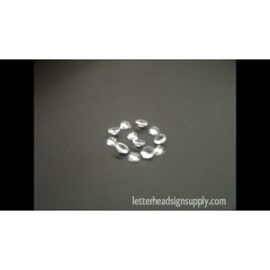 10mm Clear Crystal Jewels for Reverse Glass Gilding