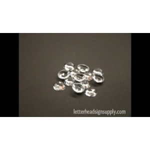 13mm Clear Crystal Jewels for Reverse Glass Gilding