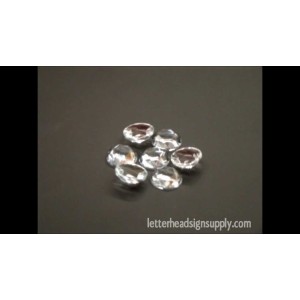15mm Clear Crystal Jewels for Reverse Glass Gilding