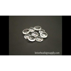 20mm Clear Crystal Jewels for Reverse Glass Gilding