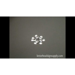 8mm Clear Crystal Jewels for Reverse Glass Gilding