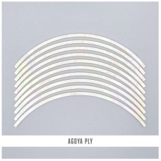 Abalam Curved Strips: Agoya Ply