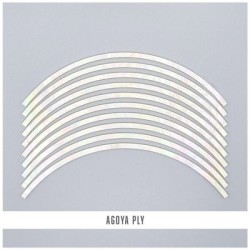 Abalam Curved Strips: Agoya Ply