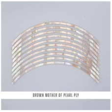 Abalam Curved Strips: Brown MOP Ply