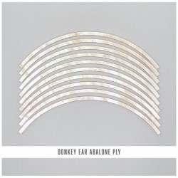 Abalam Curved Strips: Donkey Ear Abalone Ply