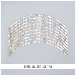 Abalam Curved Strips: Green Abalone Light Ply