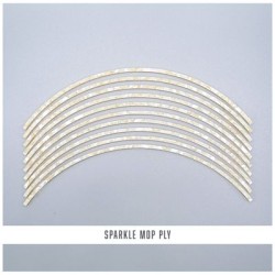 Abalam Curved Strips: Sparkle MOP Ply