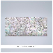 Abalam Straight Strips: Red Abalone Heart Ply Abalam Straight Strips: Red Abalone Heart Ply