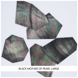 Solid Shell Blanks: Black MOP Large Solid Shell Blanks: Black MOP Large