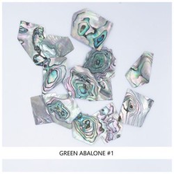 Solid Shell Blanks: Green Abalone #1 Solid Shell Blanks: Green Abalone #1