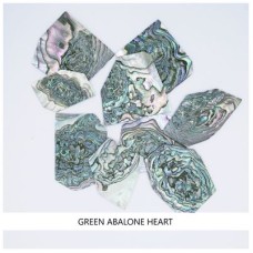 Solid Shell Blanks: Green Abalone Heart