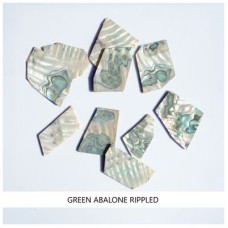 Solid Shell Blanks: Green Abalone Rippled
