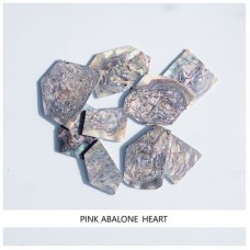 Solid Shell Blanks: Pink Abalone Heart