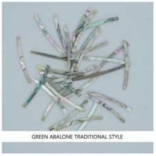 Traditional Curved Strips: Green Abalone