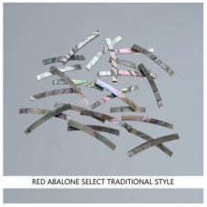Traditional Curved Strips: Red Abalone Select Traditional Curved Strips: Red Abalone Select