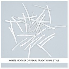 Traditional Curved Strips: White MOP Traditional Curved Strips: White MOP
