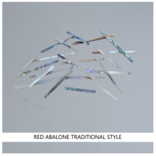 Traditional Straight Strips: Red Abalone Traditional Straight Strips: Red Abalone