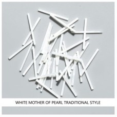 Traditional Straight Strips: White MOP