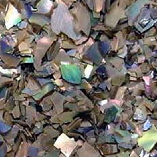 Paua Abalone Crushed (Brocade) Flakes for Inlay - 1/2 lb