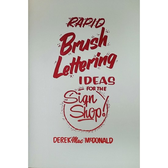80's Style Rapid Brush Lettering Ideas for the Sign Shop- Book