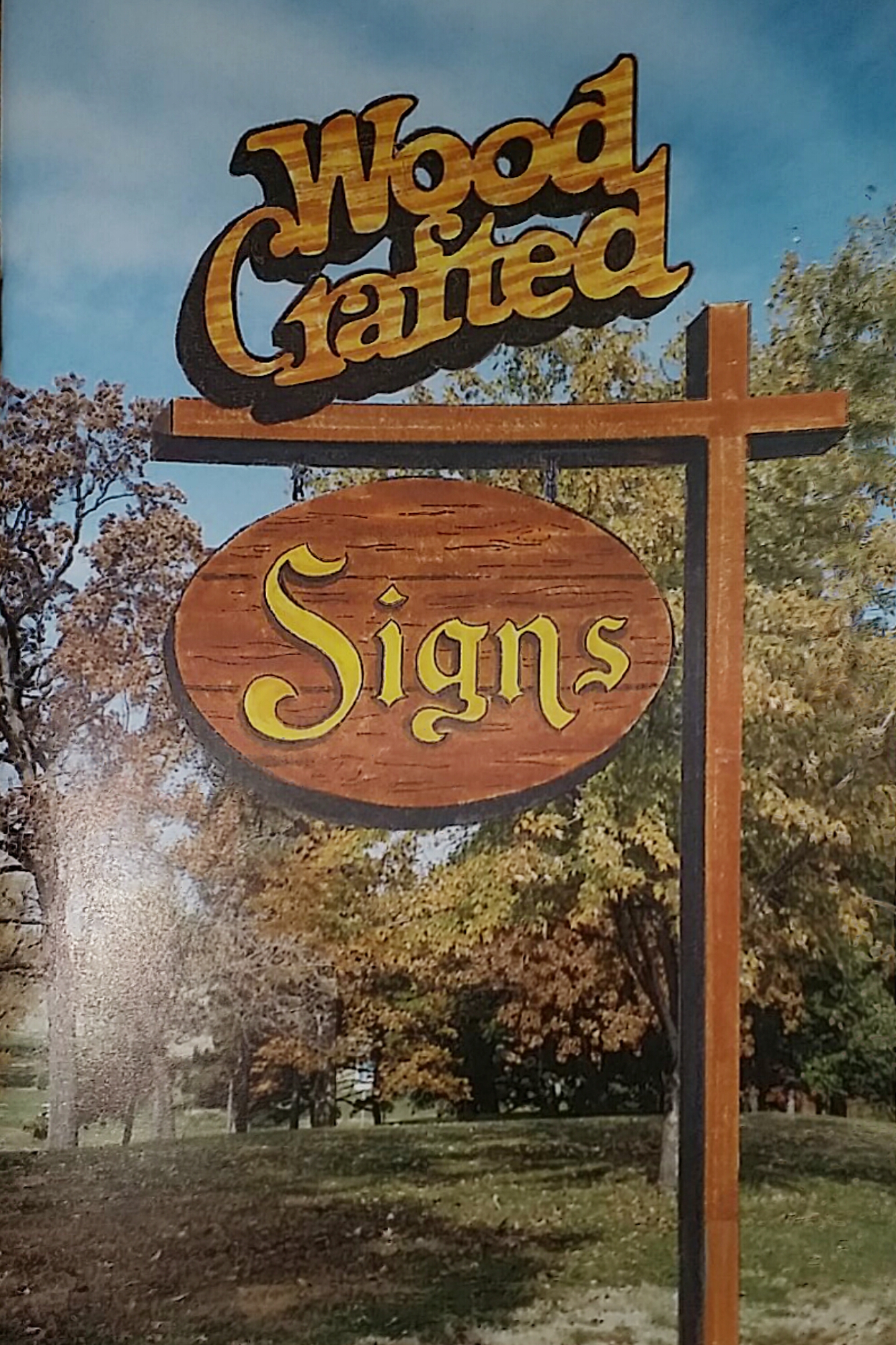 80's Wood Crafted Signs- Book
